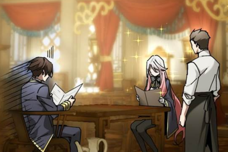 Reading Link of Manhwa Magic Academy’s Genius Blinker Chapter 77 English Translation, Ask to be treated to lunch until you're full