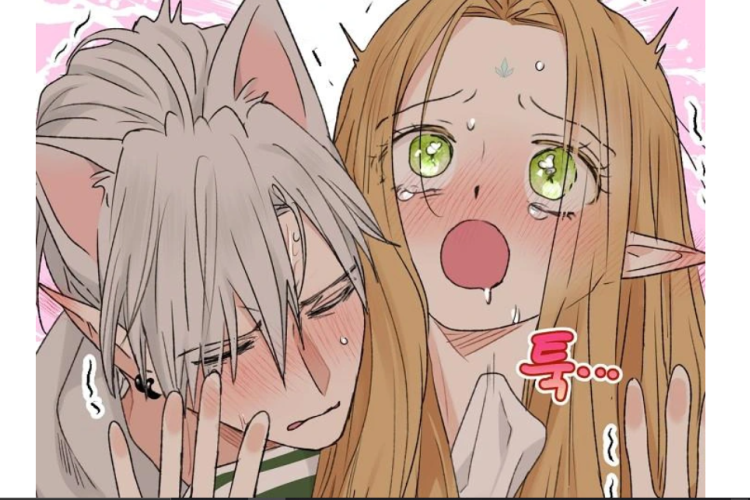 Spoilers of Manhwa The Mating of Elves Chapter 60 English Subtitle, Two Lovers in Love!