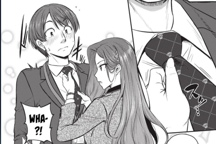 Spoilers of Shigoto Kaeri, Dokushin no Bijin Doushi ni Tanomarete Chapter 9 English Scan, Acting awkwardly